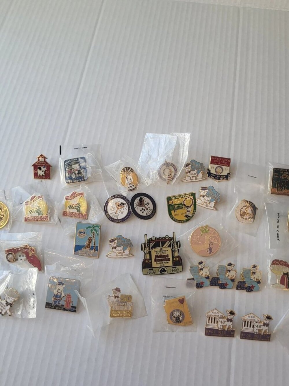 Vintage Elks Club BPOE Pin Pinback Lot A Few Duplicates Lot of 34